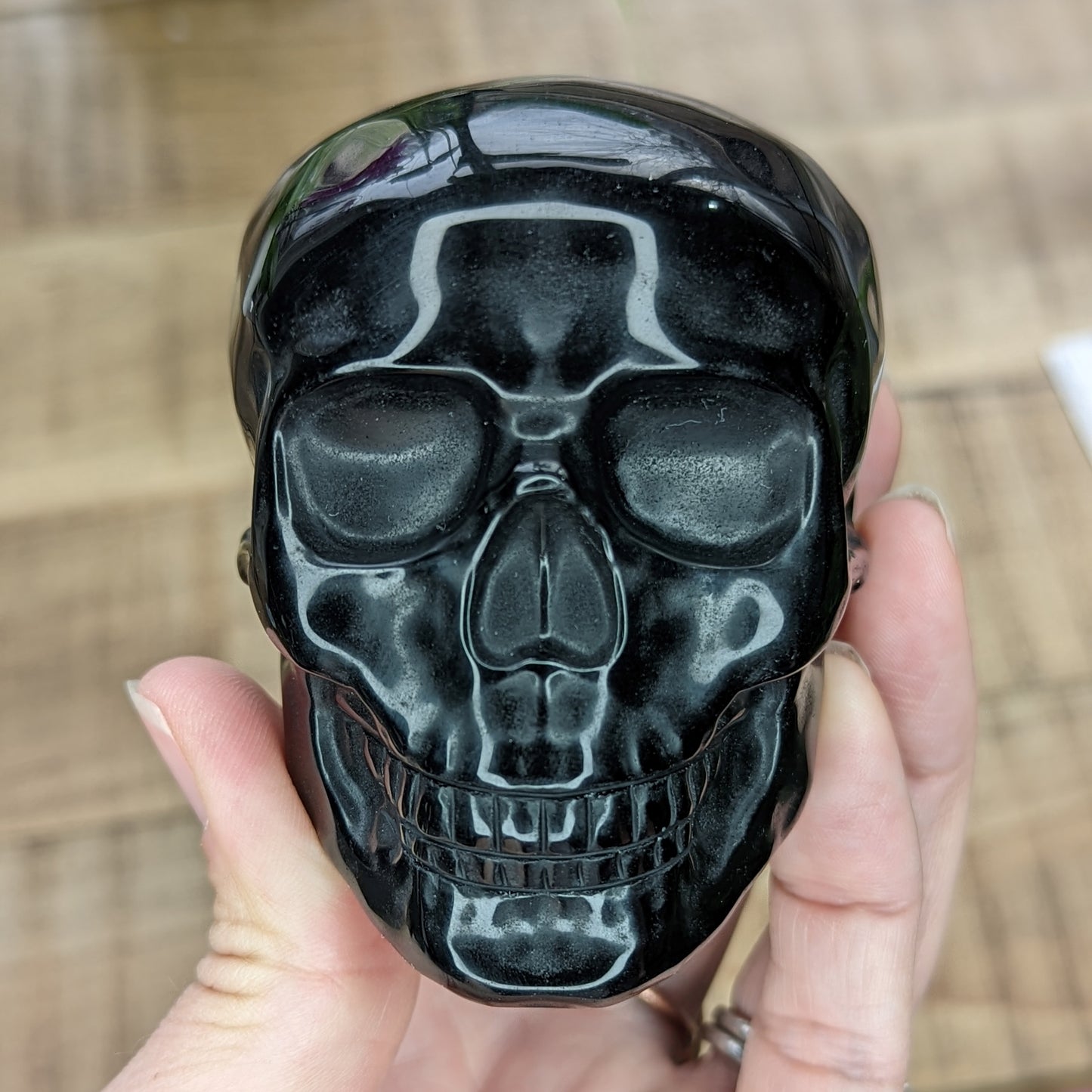 Black Obsidian Skull - 3 in