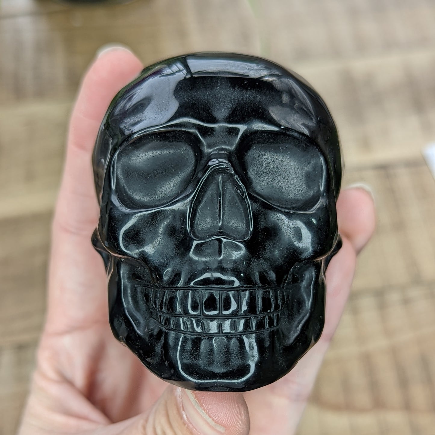 Black Obsidian Skull - 3 in
